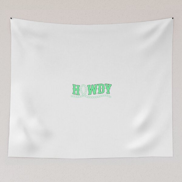 Item preview, White and Mint HOWDY designed and sold by DeAnn Graphic Designs.