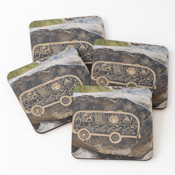 Item preview, Bus op rots designed and sold by DeMuurdecoratie.