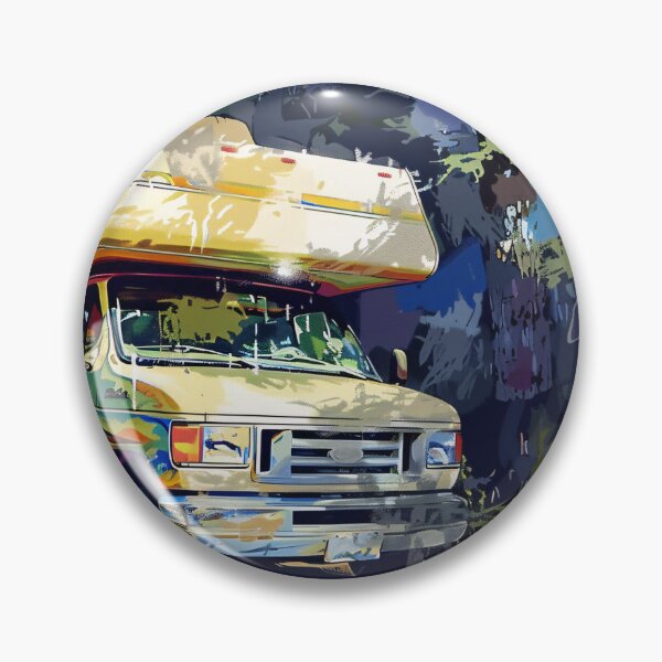 Item preview, Camper in het bos designed and sold by DeMuurdecoratie.
