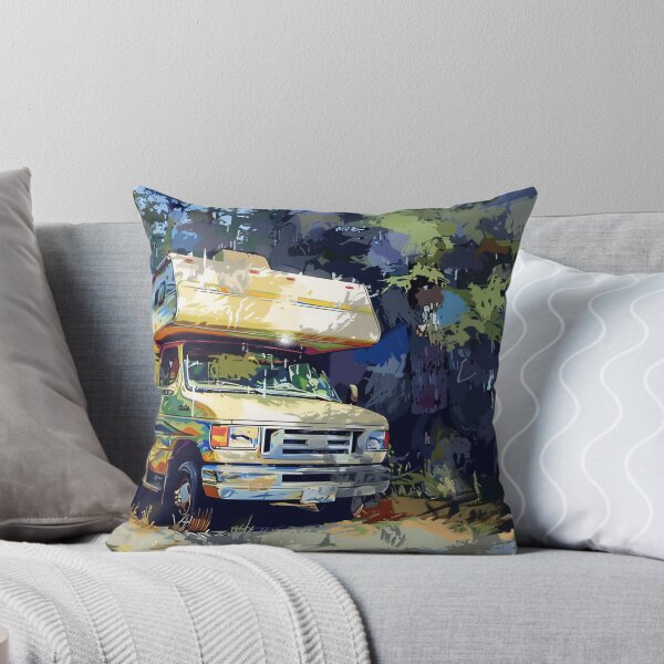 Item preview, Camper in het bos designed and sold by DeMuurdecoratie.