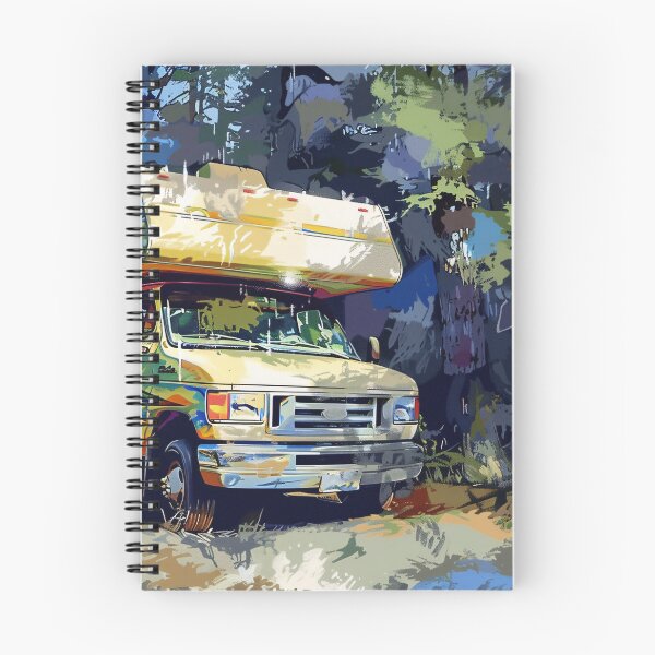 Item preview, Camper in het bos designed and sold by DeMuurdecoratie.