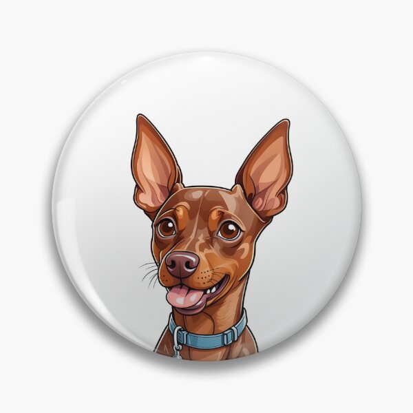 Item preview, Brown Miniature Pinscher Portrait designed and sold by TheAnimalZ00.