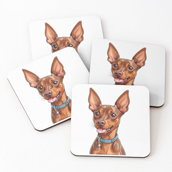 Item preview, Brown Miniature Pinscher Portrait designed and sold by TheAnimalZ00.