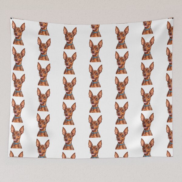 Item preview, Brown Miniature Pinscher Portrait designed and sold by TheAnimalZ00.
