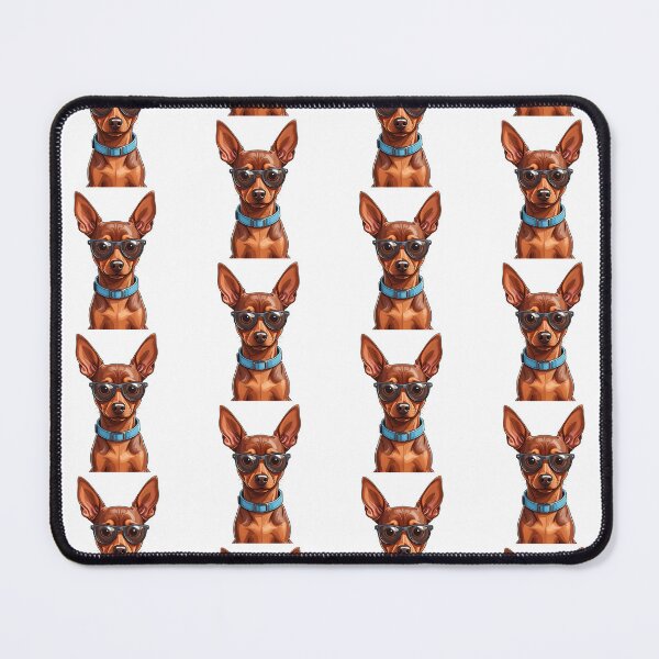 Item preview, Brown Miniature Pinscher Wearing Sunglasses designed and sold by TheAnimalZ00.