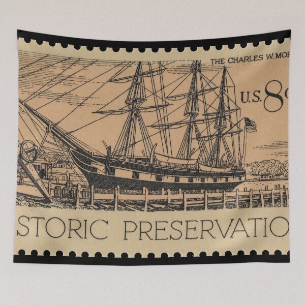 Item preview, US Stamp #1441 - 1971 8c Historic Preservation: The Charles W. Morgan designed and sold by WexStudios.