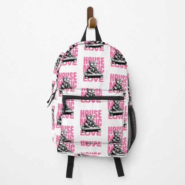 Item preview, HOUSE MUSIC - Love Cat Decks (hot pink) designed and sold by Discothreadz.