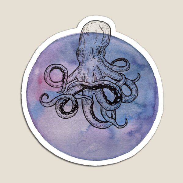 Item preview, Octopus with circle  designed and sold by TakeawayAS.