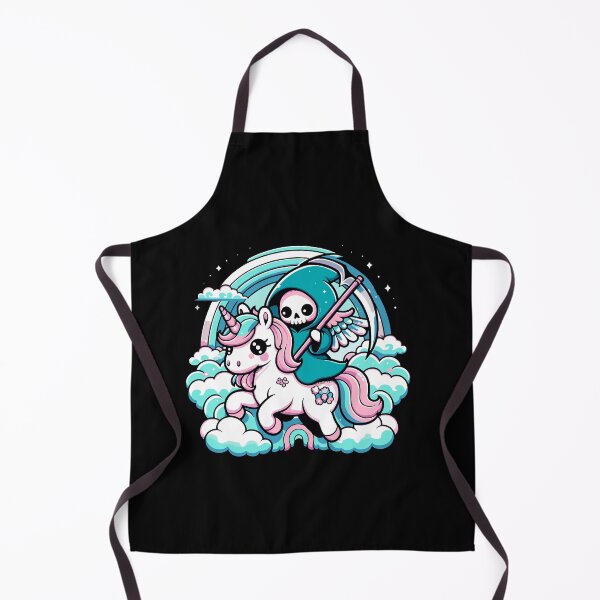 Item preview, Kawaii Pastel Goth Day Cute Creepy Unicorn Grim Reaper designed and sold by Dressed For Duty.