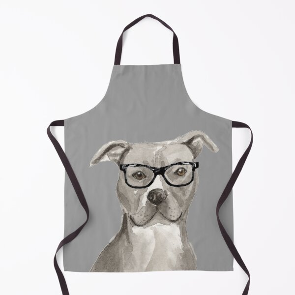 Item preview, Grey Amstaff Dog Wearing Glasses designed and sold by beastieboutique.