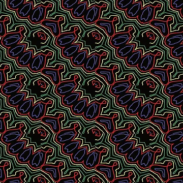 Artwork thumbnail, Colorful Geometric Abstract Pattern by delohill
