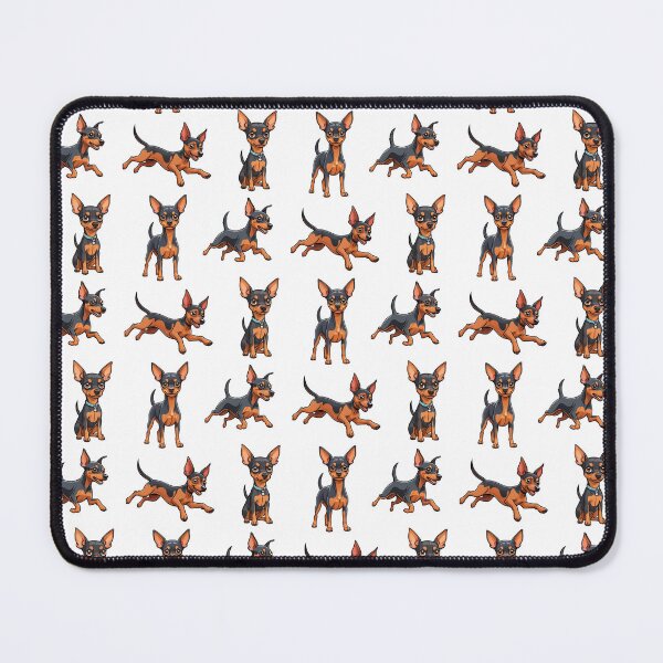 Item preview, Cartoon Miniature Pinscher Dogs designed and sold by TheAnimalZ00.