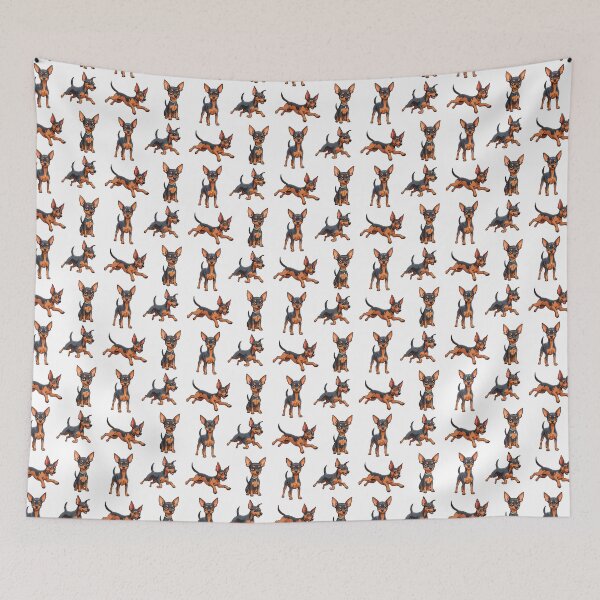 Item preview, Cartoon Miniature Pinscher Dogs designed and sold by TheAnimalZ00.