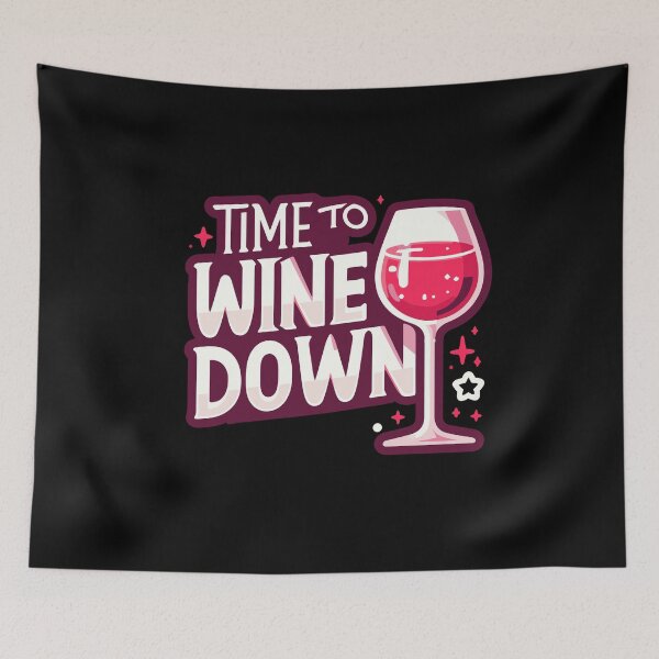 Item preview, Time To Wine Down Funny Drinking Relaxation Wine Day designed and sold by Dressed For  Duty.