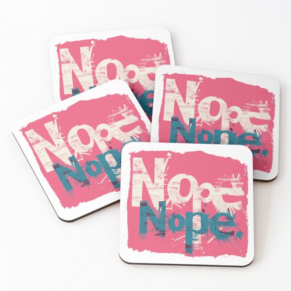 Item preview, Bold Design with the Message "Nope" designed and sold by chi3-jp.