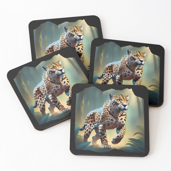 Item preview, Jaguar with golden fur and black spots from the Amazon designed and sold by DebriArte.