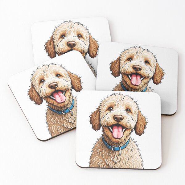 Item preview, Happy Australian Labradoodle Dog designed and sold by TheAnimalZ00.