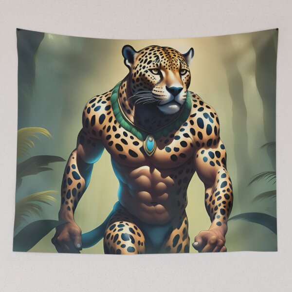 Item preview, Jaguar with golden fur and black spots from the Amazon designed and sold by DebriArte.