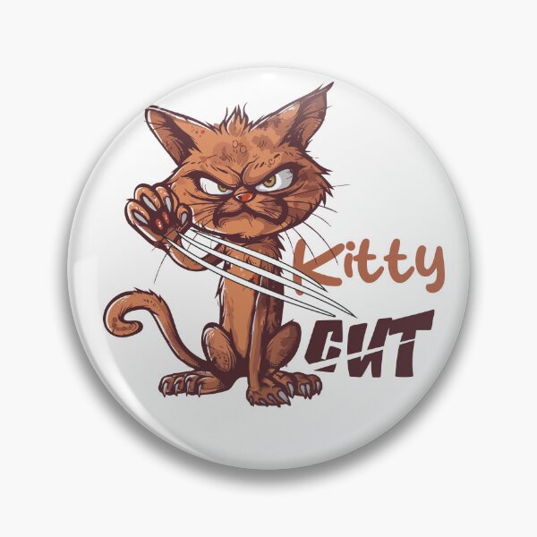 Item preview, Angry Kitty Cat Cut cartoon style designed and sold by Stereotype-pro.