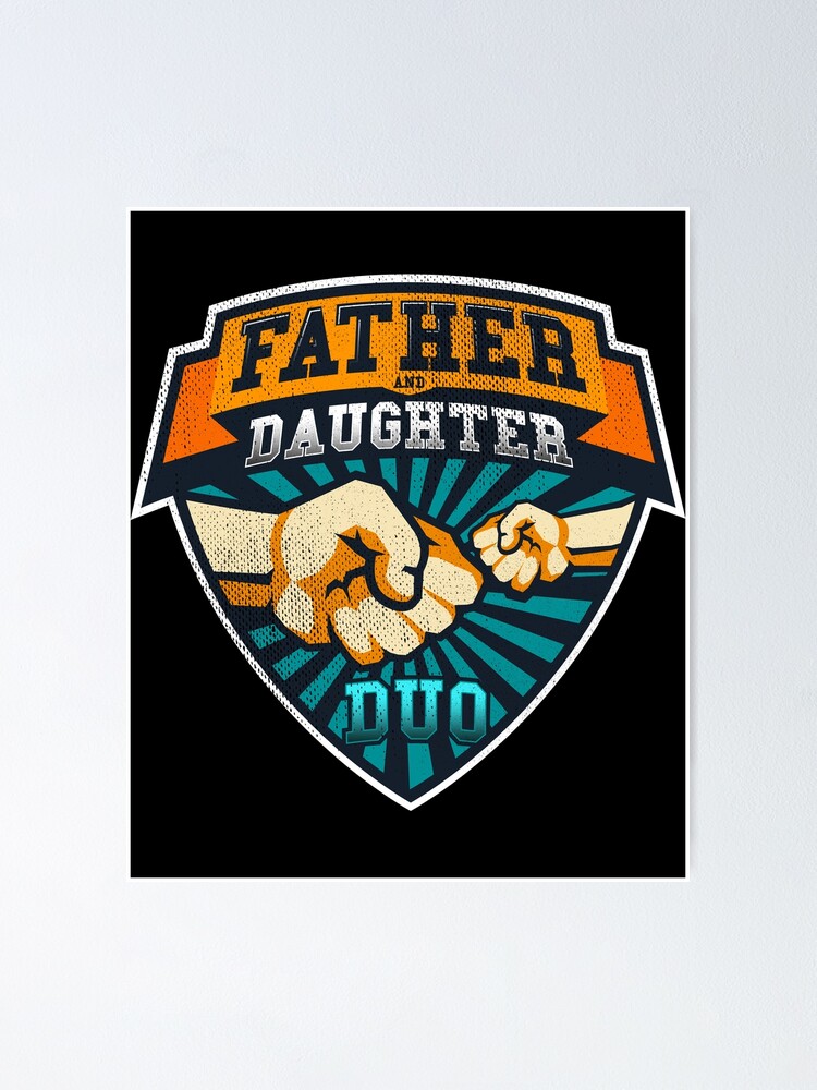 Fathers Day Shirt Superhero Father Daughter Duo Dad Tee
