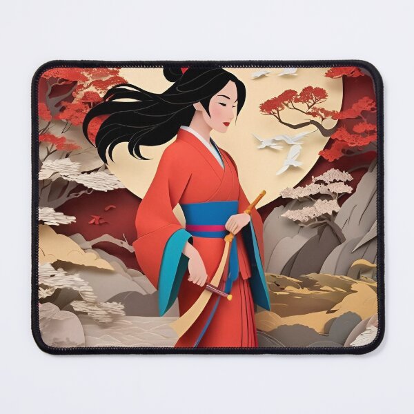 Item preview, Japanese Papercut Princes art designed and sold by PaintedPixels01.