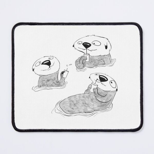 Item preview, Sea Otter Friends with Smoothies designed and sold by francescahelena.