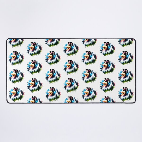 Item preview, Watercolor Shetland Sheepdog Forest Silhouette designed and sold by TheAnimalZ00.
