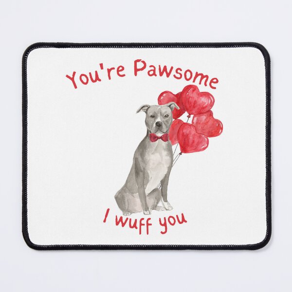 Item preview, Pawsome Dog My Valentine - Amercian Staffordshire  designed and sold by beastieboutique.