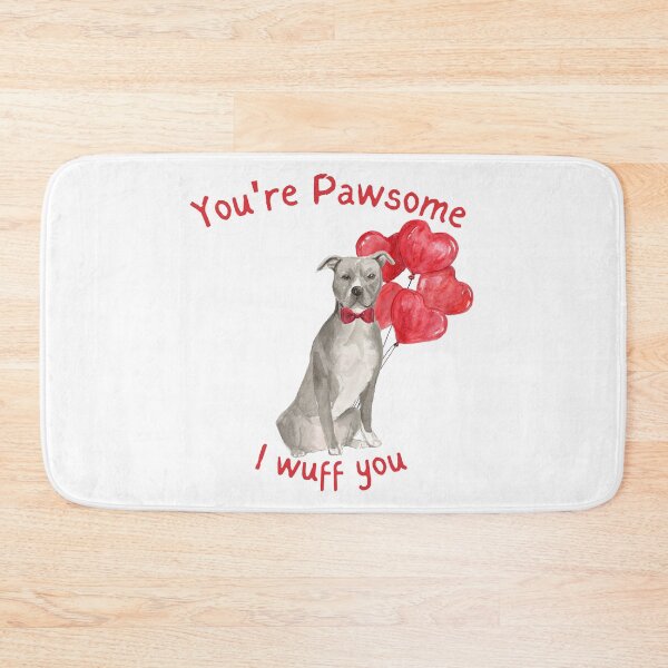 Item preview, Pawsome Dog My Valentine - Amercian Staffordshire  designed and sold by beastieboutique.