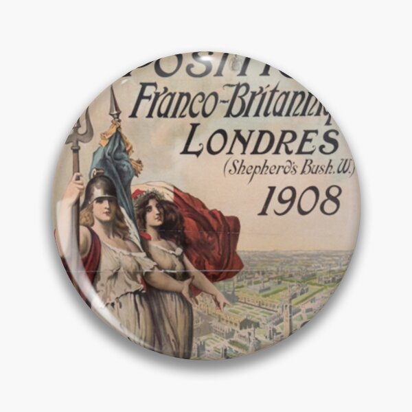 Item preview, Vintage London 1908 Olympic Games Poster for the Franco-British Exhibition, French Language  designed and sold by juiceboxvintage.