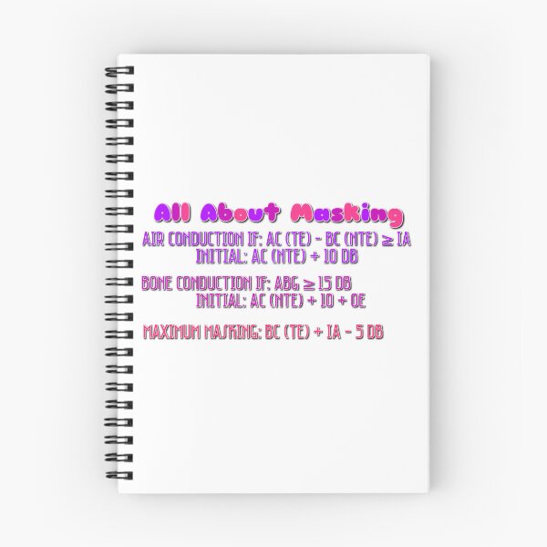 Item preview, Masking Formula Sheet for Audiologists designed and sold by graceometry.