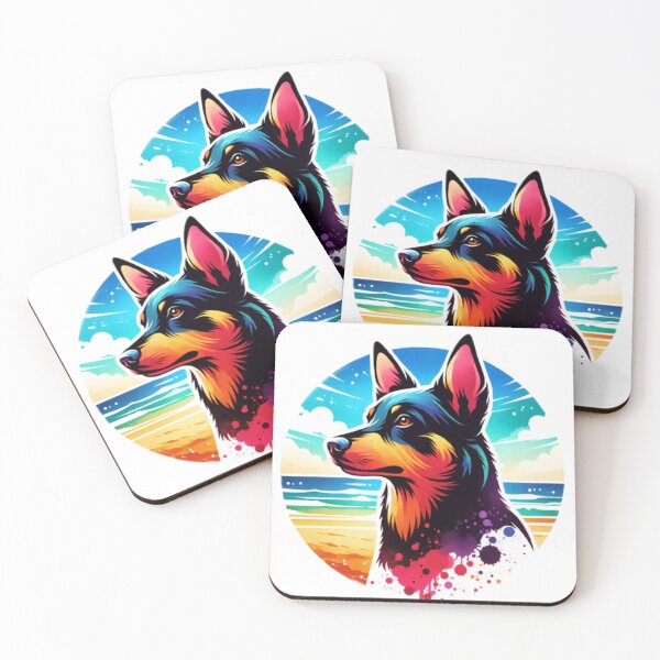 Item preview, Australian Kelpie Beach Background designed and sold by TheAnimalZ00.