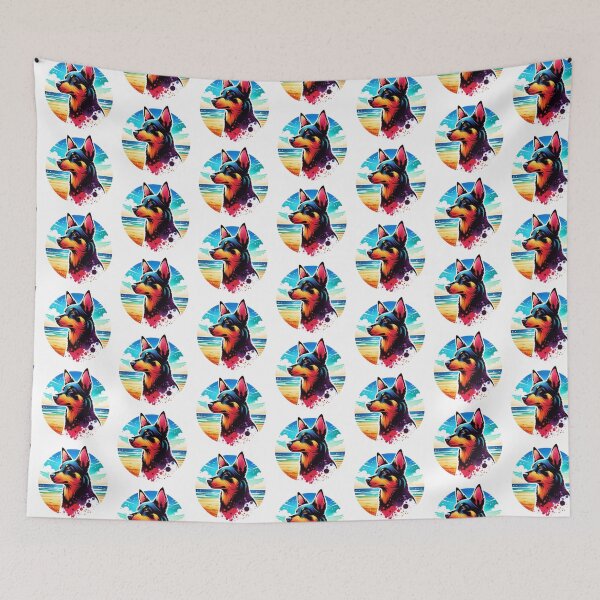 Item preview, Australian Kelpie Beach Background designed and sold by TheAnimalZ00.