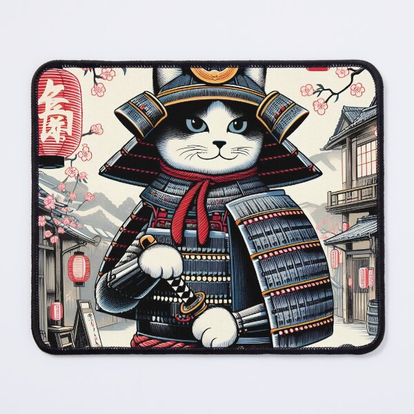 Item preview, Japanese Samurai Cat designed and sold by PaintedPixels01.