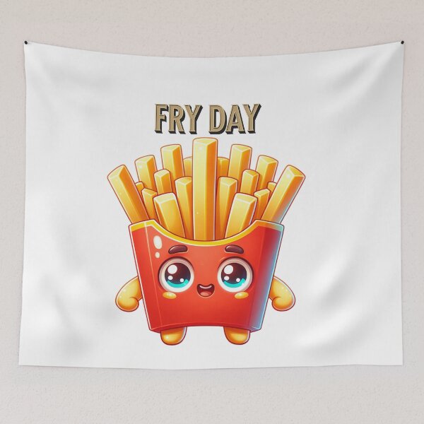 Item preview, illustration of french fries designed and sold by JesNoh.