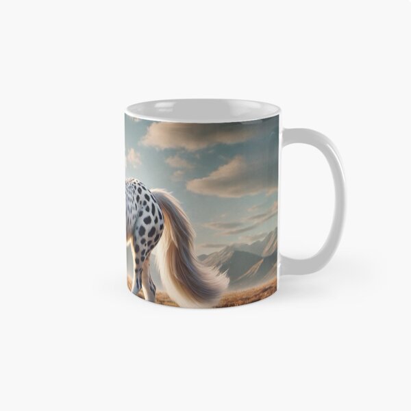 Item preview, Majestic Cheetah-White Stallion Hybrid in a Serene Landscape - Fantasy Digital Art designed and sold by FantasyHybrids.