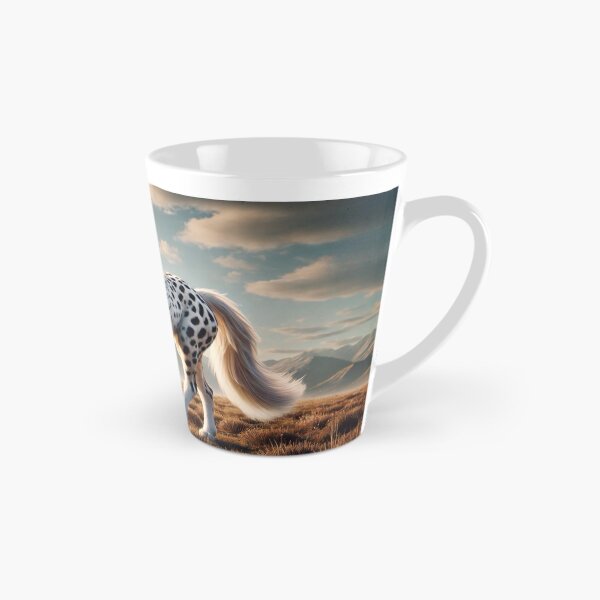 Item preview, Majestic Cheetah-White Stallion Hybrid in a Serene Landscape - Fantasy Digital Art designed and sold by FantasyHybrids.