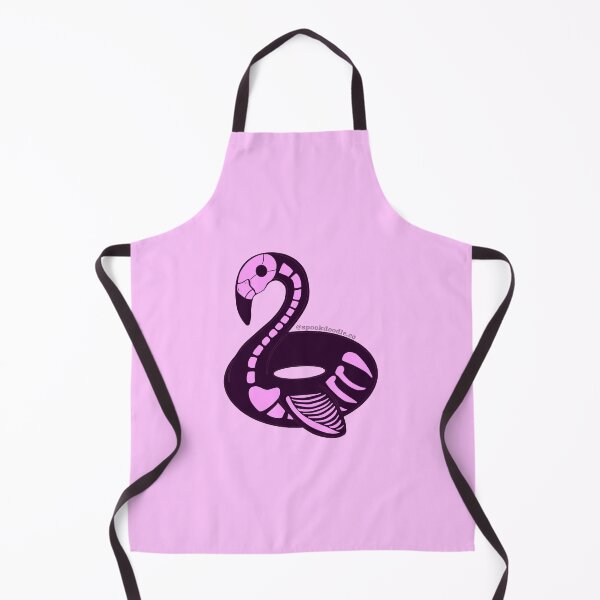 Item preview, Skeleton flamingo float  designed and sold by spookdoodle.co.