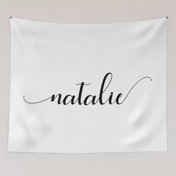 Item preview, Natalie - Custom name on delicate black cursive font designed and sold by To the Lua.