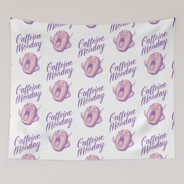 Item preview, Sleepy Caffeine Monday_vintage graphic designed and sold by FORPOTATOPARTY.