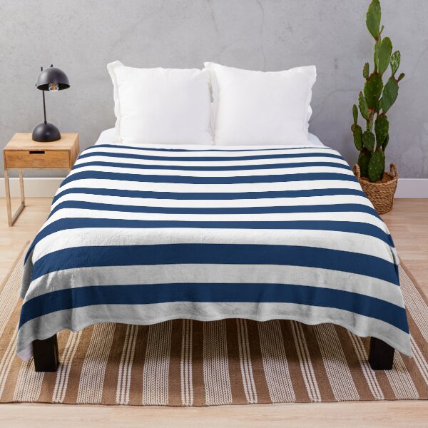 Item preview, Horizontal wide and thick stripe fashion blue and white Sailor style designed and sold by Carlos Gudino.