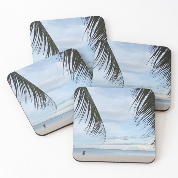 Item preview, Evening Beach Serenity with Palm Trees Chumphon Thung Wua Laen beach  designed and sold by sashdol.