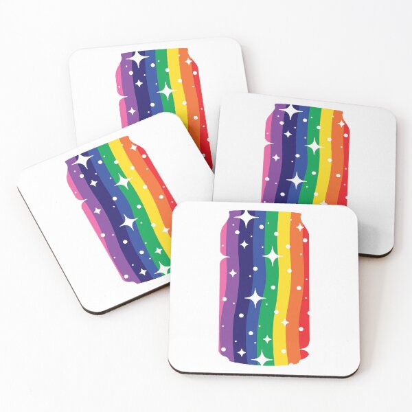 Item preview, Rainbow Starry Soda Can - Vibrant and Fun Beverage Art designed and sold by Carsondood.