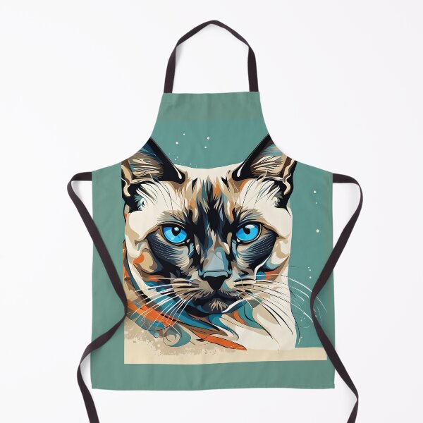 Item preview, Siamese Cat Face Art designed and sold by RhondaLily.