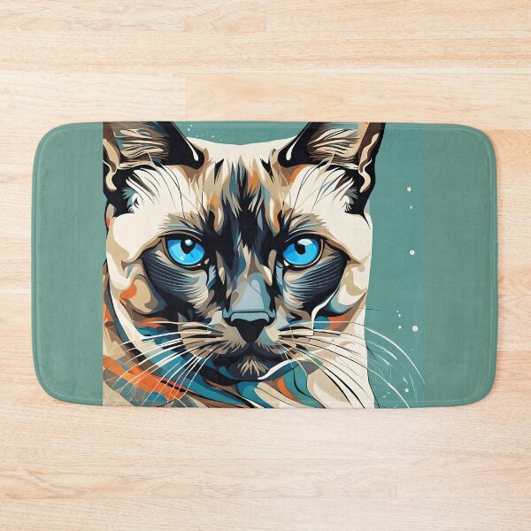 Item preview, Siamese Cat Face Art designed and sold by RhondaLily.