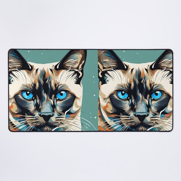 Item preview, Siamese Cat Face Art designed and sold by RhondaLily.