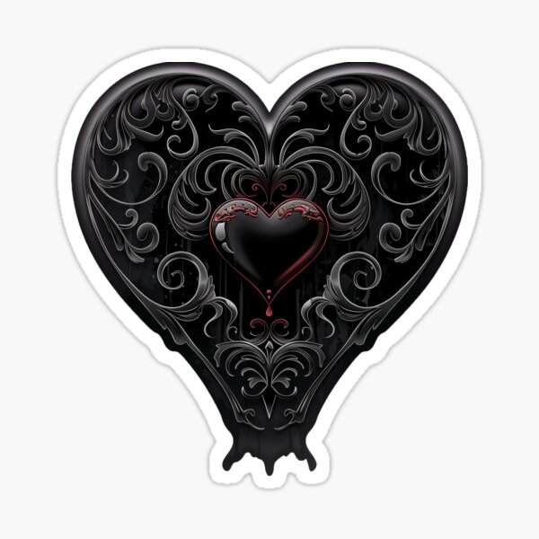 Black Heart Sticker