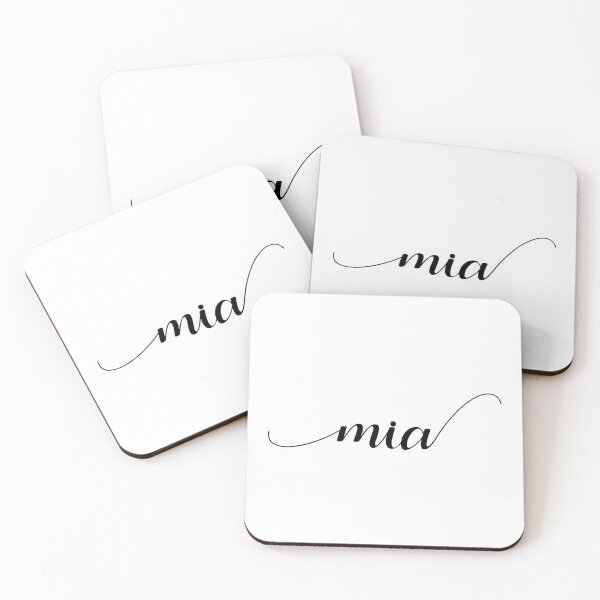 Item preview, Mia - Custom name on delicate black cursive font designed and sold by To the Lua.