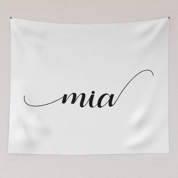 Item preview, Mia - Custom name on delicate black cursive font designed and sold by To the Lua.