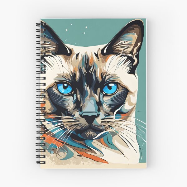 Item preview, Siamese Cat Face Art designed and sold by RhondaLily.